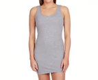 Betty Basics Women's Size 10 Whitney Tank Dress - Silver Marle