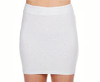 Betty Basics Women's Kylie Mini Skirt - White Marle