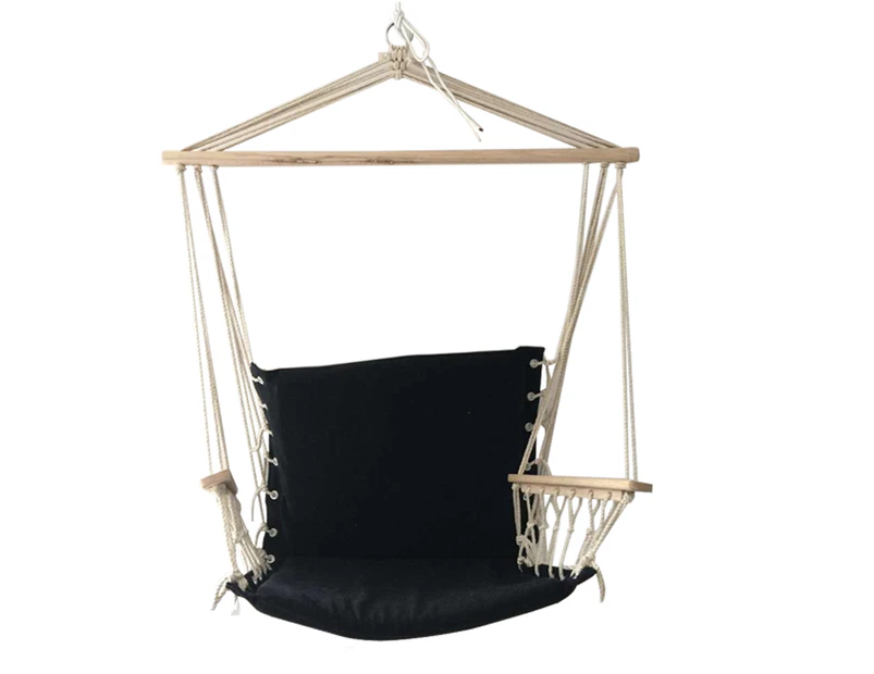 Outdoor Camping Frame Deluxe Hanging Hammock Chair Swing 