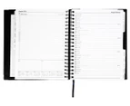 Collins Debden A4 2018 Elite Executive Day To Page Planner - Black