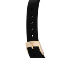 Emporio Armani Women's 32mm AR1910 Leather Watch - Black/Mother Of Pearl/Gold