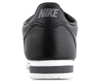 Nike Men's Classic Cortez Leather Sneakers Shoes - Black/Dark Grey/White