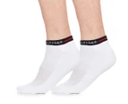 Tommy Hilfiger Men's Size 7-12 Liner Socks 2-Pack - White