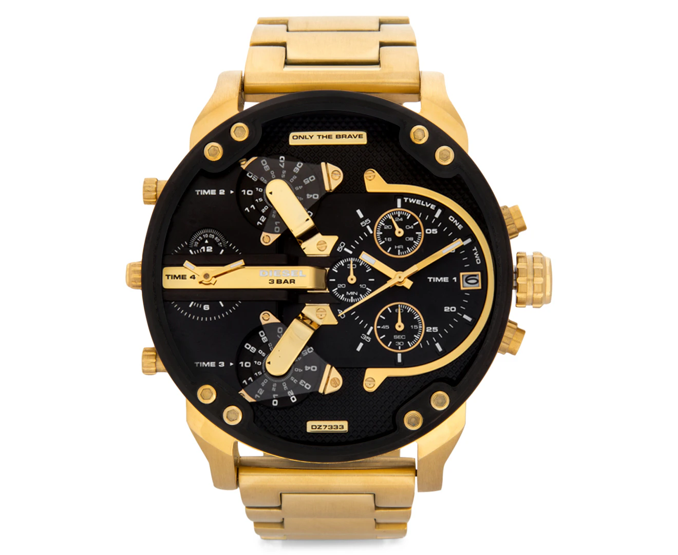 Diesel Men's 57mm Stainless Steel DZ7333 Watch - Gold/Black