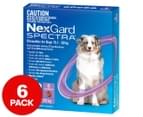 NexGard Spectra Flea, Tick & Worm Chews For Dogs 15.1-30kg 6pk 1