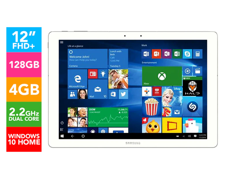 Samsung Galaxy TabPro S Home Edition SM-W700NZWAXSA 12-Inch Laptop/Tablet - White