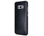 Mercury Goospery I Jelly Tpu Shockproof Rubber Cover Case For Samsung S8 Plus- Black