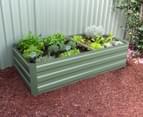 Greenlife 1800x900mm Raised Garden Bed w/ Support Braces - Eucalyptus Green 3