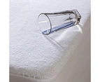 Waterproof Towelling Covered Mattress Protector-kingsingle