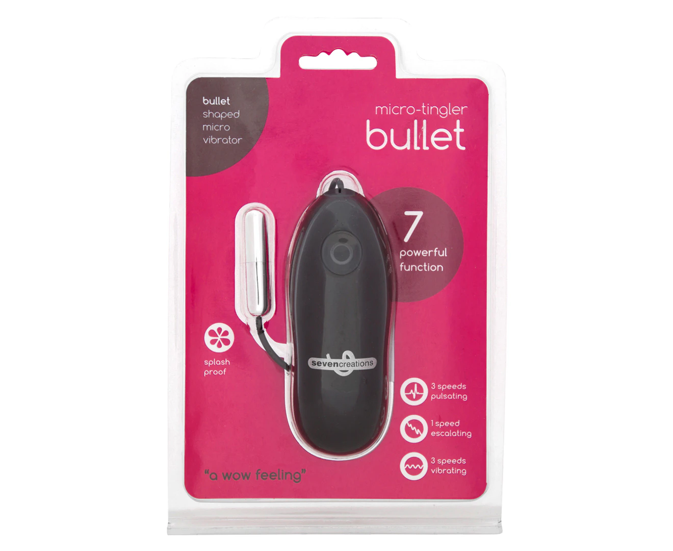 Seven Creations Micro-Tingler Bullet Vibrator - Silver