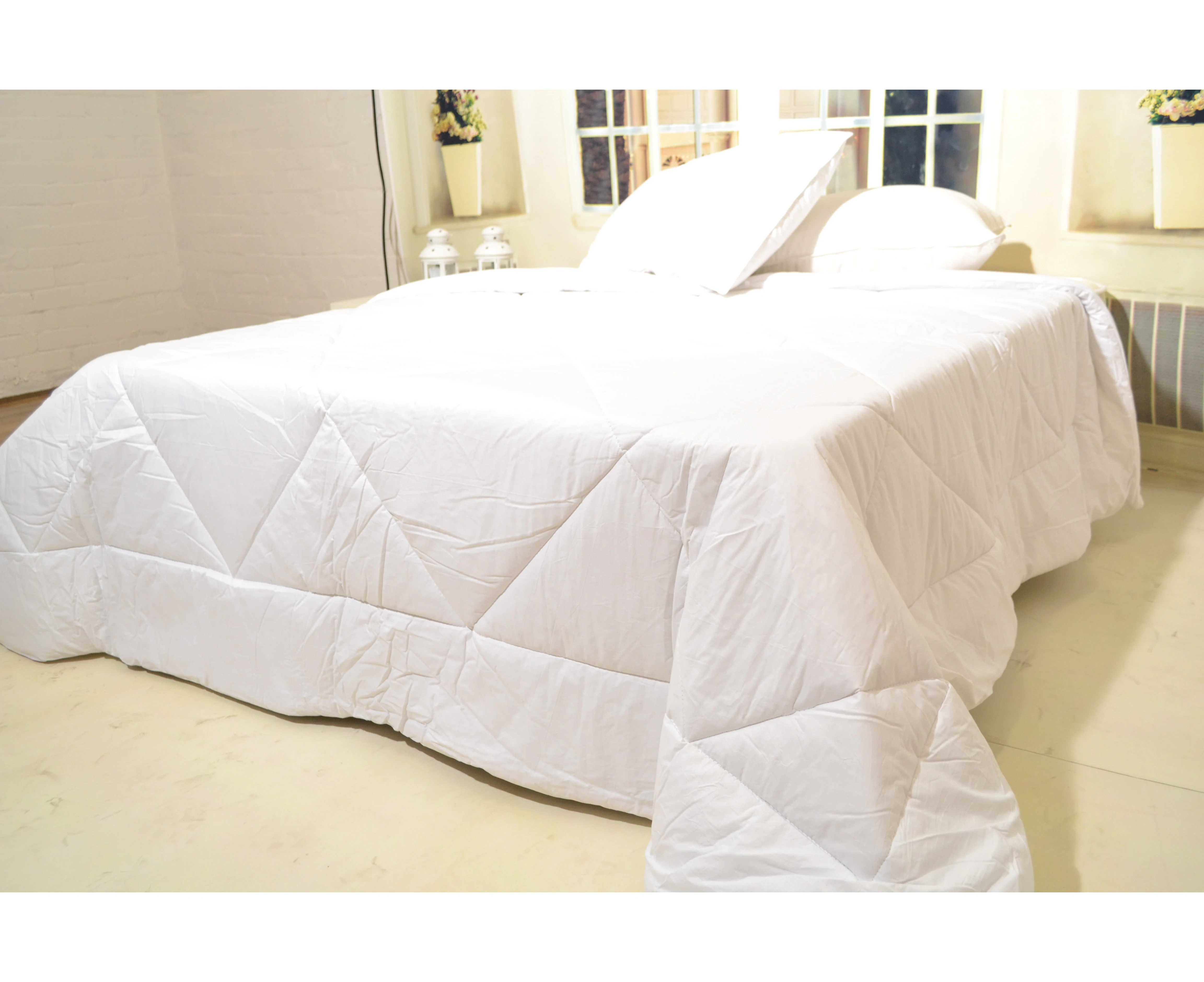 100% Natural Pure Cotton Quilt Machine Washable - Double (180cmx210cm)