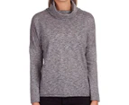 All About Eve Women's Long Sleeve Mythical Tee - Grey Marle