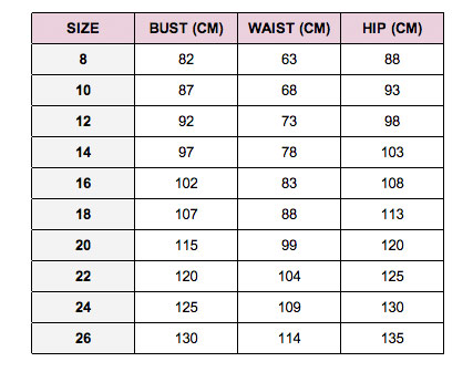 Jockey Ladies Size Chart