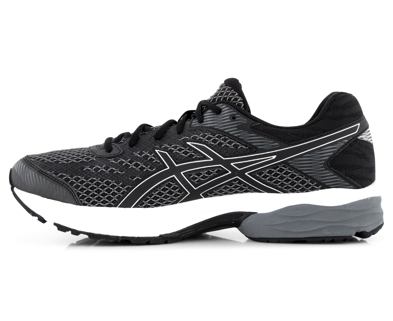 ASICS Men's GEL-Flux 4 Shoe - Black/Black/Silver | Scoopon ...