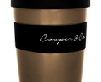 Cooper & Co. Reusable Coffee Cup 350mL - Gold/Black