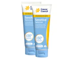 2 x Cancer Council Sensitive SPF 50+ Sunscreen 110mL