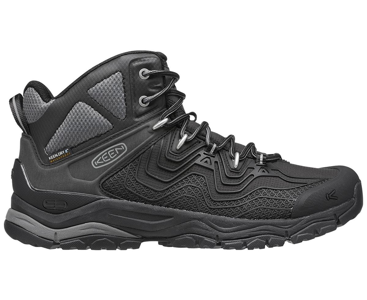 Keen Men's Aphlex  Mid Black Waterproof Hiking Boots 1015340 
