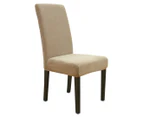 Sure Fit Stretch Dining Chair Cover - Flax