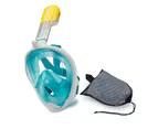 Green Small / Medium Full Face Snorkel Mask