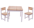 TikkTokk Envy Square Table & Chairs Set - White