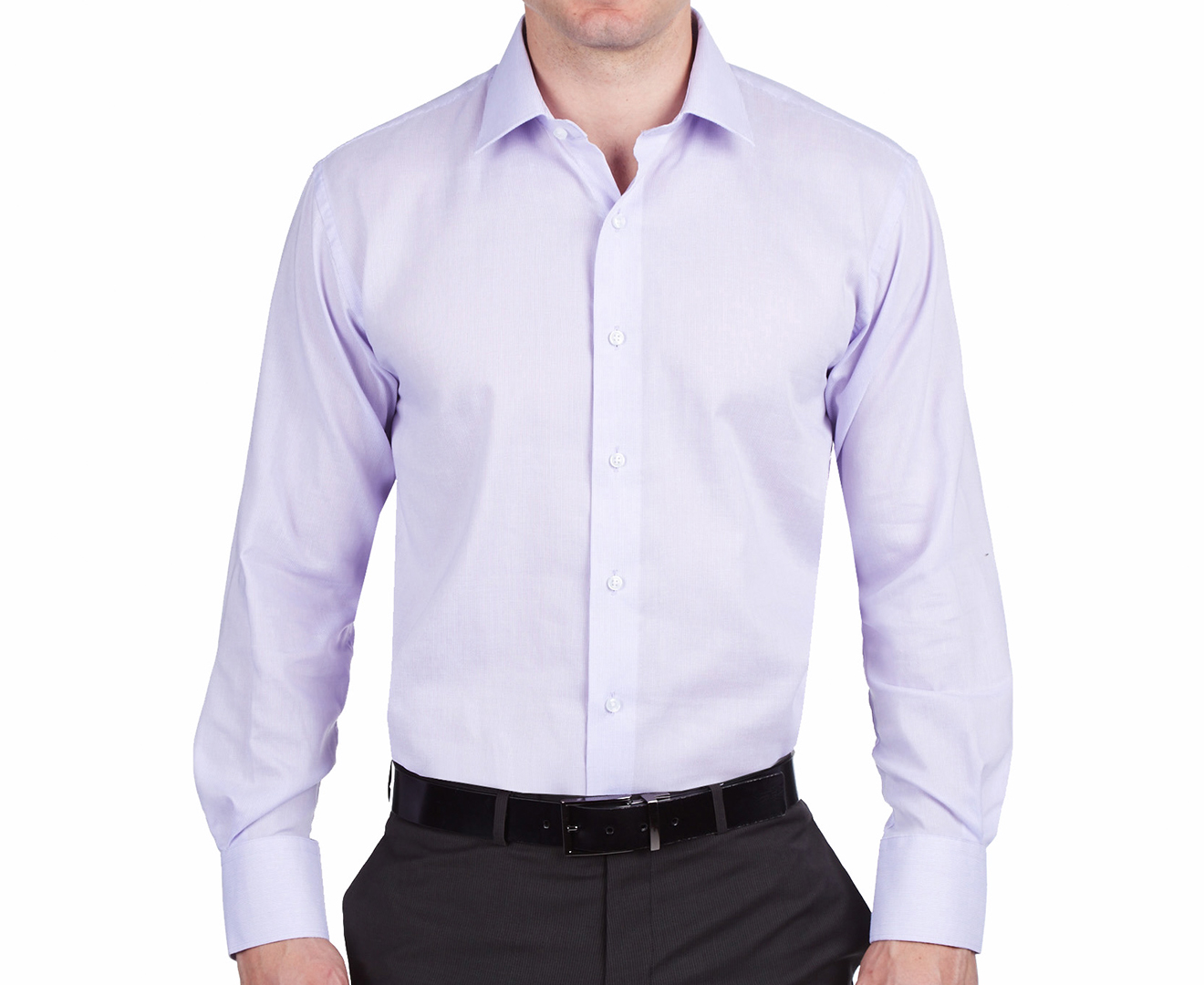 Van Heusen Men's Euro Fit Long Sleeve Shirt - Lilac | Catch.co.nz
