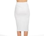 Nude Lucy Women's Gordon Tie Front Skirt - Light Grey Marle 4