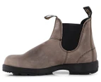Blundstone Men's Leather Chelsea Round Toe Boot - Steel Grey