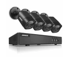 ANNKE CCTV Security Surveillance System 8CH TVI with 4 Bullet Security Cameras