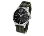 TW Steel 45mm Slim Line NATO TW1320 Watch - Black/Silver/Green
