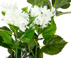 Botanica 60cm Artificial Hydrangea Plant - Green/White