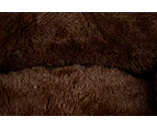 Paws & Claws Small Plush Pet Bed - Brown