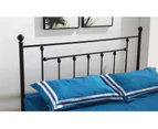 New Queen Black Stylish Metal Bed Frame