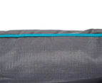 Paws & Claws Canvas Pet Bed - Grey/Blue