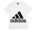 Adidas Boys' Big Logo Tee - White/Black