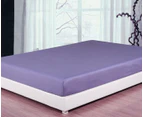 1000TC Egyptian Cotton King-single Bed Fitted Sheet - Grape