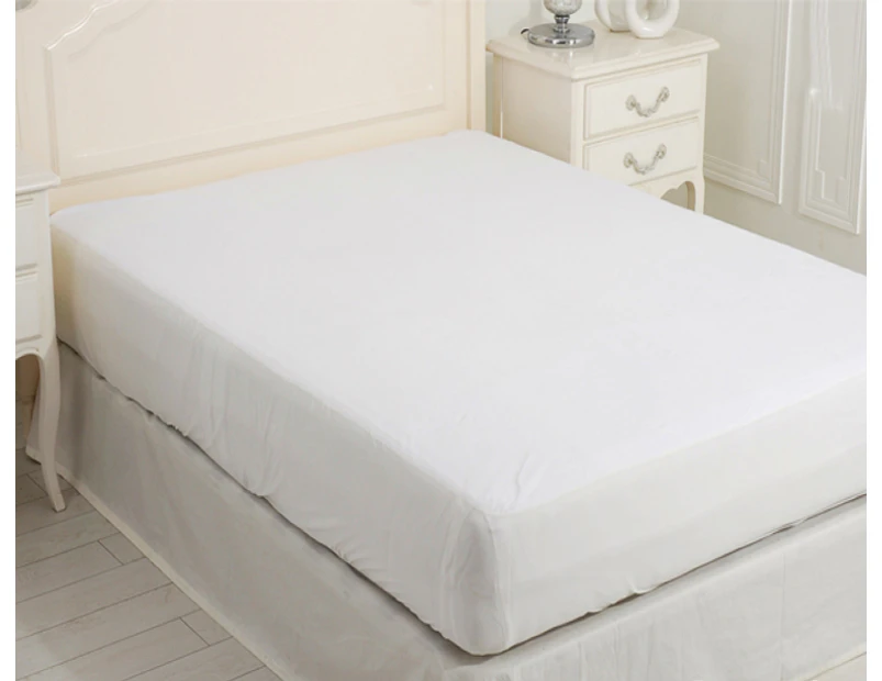 1000TC Egyptian Cotton Single Bed Fitted Sheet - White