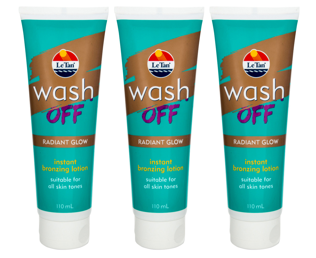 3-x-le-tan-wash-off-instant-bronzing-lotion-110ml-groceryrun-au