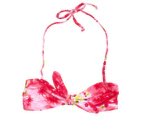 Cupid Girl Junior Retro Hawaiian Bow Bandeau Bikini Set - Pink