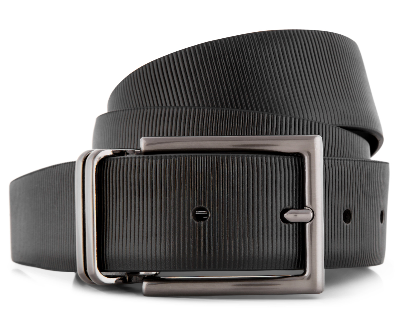 Calvin Klein Mens Reversible Leather Belt Black Nz 4188