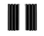 1 Pair Blockout Curtains Panels BLACK 300x230cm