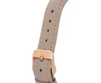 Elie Beaumont 33mm Oxford Small Leather Watch - Stone/Rose Gold
