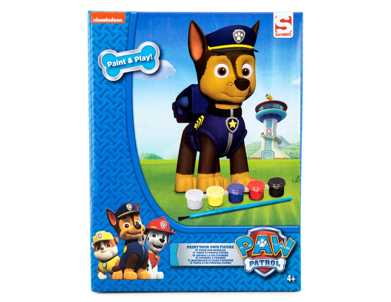 Paw Patrol Paint Your Own Figure Set - Chase 