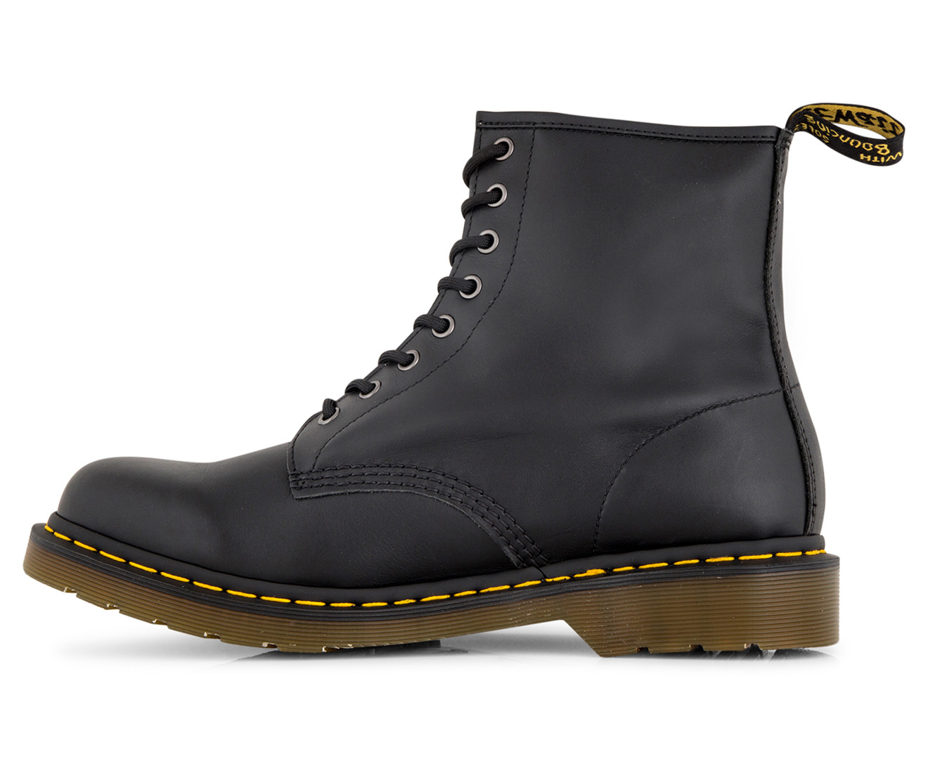 Dr. Martens Unisex 1460 8 Lace Up Leather Boots - Black Nappa | Catch ...