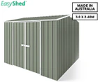 EasyShed 3.0x2.40m Double Door Tall Gable Roof Garden Shed - Mist Green