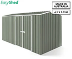 EasyShed 4.5x2.35m Double Door Tall Truss Roof Garden Shed - Mist Green