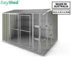 EasyShed 3x2.25m Cyclone Storm Garden Shed - Mint Green