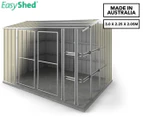 EasyShed 3x2.25m Cyclone Storm Garden Shed - Smooth Cream