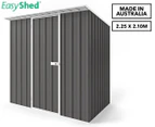 EasyShed 2.25x2.10m Skillion Roof Lean-to Garden Shed - Slate Grey