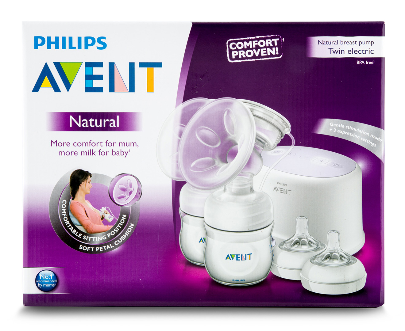 Philips AVENT Natural Twin Electric Breast Pump Set Catch.co.nz