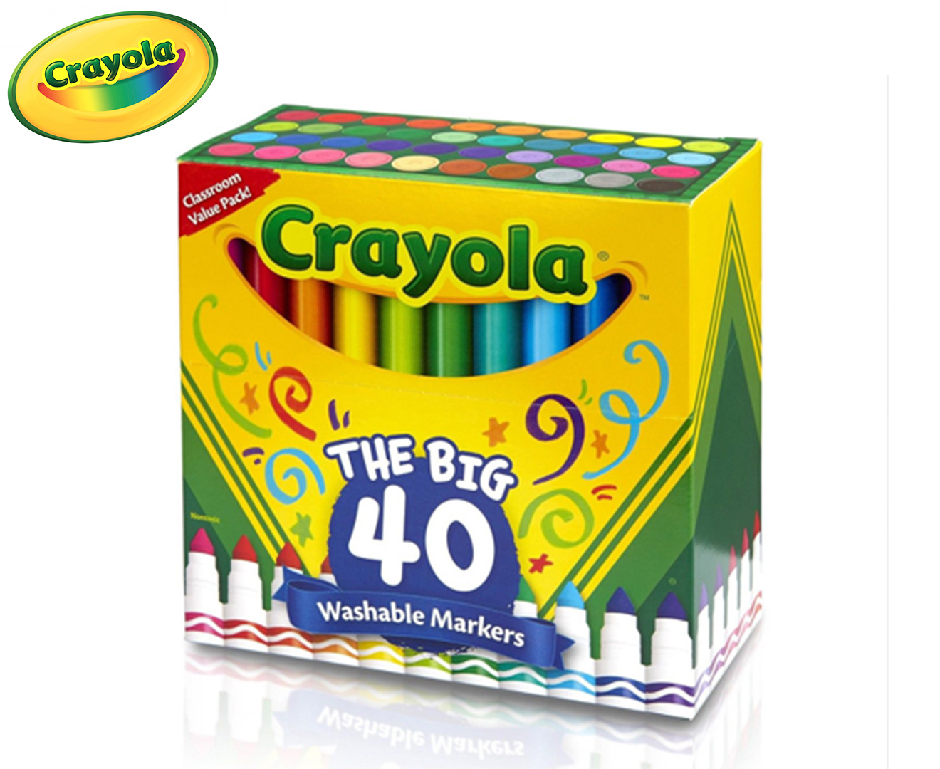 Crayola The Big 40 Washable Markers 40-Pack